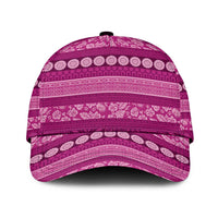 Fiji Marau na Kerisimasi Classic Cap Pink Tapa Masi Inspired Christmas LT9 Universal Fit Pink - Polynesian Pride