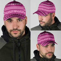 Fiji Marau na Kerisimasi Classic Cap Pink Tapa Masi Inspired Christmas LT9 - Polynesian Pride
