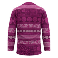 Fiji Marau na Kerisimasi Hockey Jersey Pink Tapa Masi Inspired Christmas - Polynesian Pride