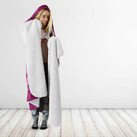Fiji Marau na Kerisimasi Hooded Blanket Pink Tapa Masi Inspired Christmas LT9 - Polynesian Pride