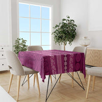 Fiji Marau na Kerisimasi Tablecloth Pink Tapa Masi Inspired Christmas LT9 - Polynesian Pride