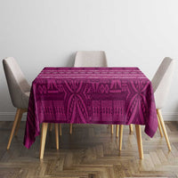 Fiji Marau na Kerisimasi Tablecloth Pink Tapa Masi Inspired Christmas LT9 - Polynesian Pride