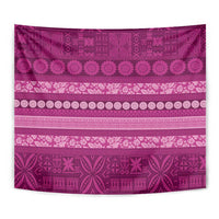 Fiji Marau na Kerisimasi Tapestry Pink Tapa Masi Inspired Christmas - Polynesian Pride