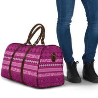 Fiji Marau na Kerisimasi Travel Bag Pink Tapa Masi Inspired Christmas LT9 - Polynesian Pride