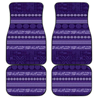 Fiji Marau na Kerisimasi Car Mats Purple Tapa Masi Inspired Christmas LT9 - Polynesian Pride