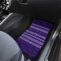 Fiji Marau na Kerisimasi Car Mats Purple Tapa Masi Inspired Christmas LT9 - Polynesian Pride
