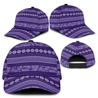 Fiji Marau na Kerisimasi Classic Cap Purple Tapa Masi Inspired Christmas - Polynesian Pride
