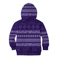 Fiji Marau na Kerisimasi Kid Hoodie Purple Tapa Masi Inspired Christmas - Polynesian Pride