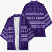 Fiji Marau na Kerisimasi Kimono Purple Tapa Masi Inspired Christmas - Polynesian Pride