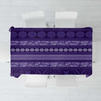 Fiji Marau na Kerisimasi Tablecloth Purple Tapa Masi Inspired Christmas LT9 Purple - Polynesian Pride