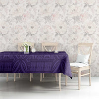 Fiji Marau na Kerisimasi Tablecloth Purple Tapa Masi Inspired Christmas LT9 - Polynesian Pride