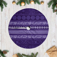 Fiji Marau na Kerisimasi Tree Skirt Purple Tapa Masi Inspired Christmas LT9 Casual Purple - Polynesian Pride
