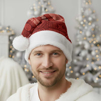 Fiji Marau na Kerisimasi Christmas Santa Hat Red Tapa Masi Inspired Christmas LT9 - Polynesian Pride