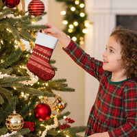 Fiji Marau na Kerisimasi Christmas Stocking Red Tapa Masi Inspired Christmas - Polynesian Pride