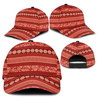Fiji Marau na Kerisimasi Classic Cap Red Tapa Masi Inspired Christmas LT9 - Polynesian Pride