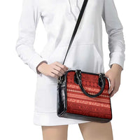 Fiji Marau na Kerisimasi Shoulder Handbag Red Tapa Masi Inspired Christmas LT9 - Polynesian Pride