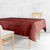 Fiji Marau na Kerisimasi Tablecloth Red Tapa Masi Inspired Christmas LT9 - Polynesian Pride