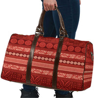 Fiji Marau na Kerisimasi Travel Bag Red Tapa Masi Inspired Christmas LT9 - Polynesian Pride