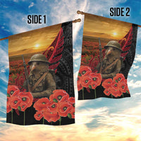 Maori Kiwi Soldier Fern Tattoo ANZAC Day Garden Flag Lest We Forget LT9 - Polynesian Pride