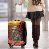 Maori Kiwi Soldier Fern Tattoo ANZAC Day Luggage Cover Lest We Forget