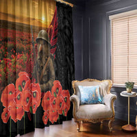 Maori Kiwi Soldier Fern Tattoo ANZAC Day Window Curtain Lest We Forget LT9 - Polynesian Pride
