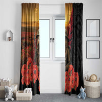 Maori Kiwi Soldier Fern Tattoo ANZAC Day Window Curtain Lest We Forget LT9 - Polynesian Pride