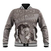 New Zealand Mother's Day Baseball Jacket Maori Mo Toku Mama Silver Fern LT9 Unisex Nude - Polynesian Pride