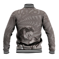 New Zealand Mother's Day Baseball Jacket Maori Mo Toku Mama Silver Fern LT9 - Polynesian Pride