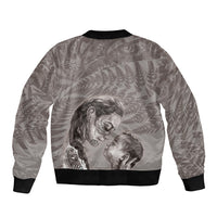 New Zealand Mother's Day Bomber Jacket Maori Mo Toku Mama Silver Fern LT9 - Polynesian Pride