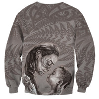 New Zealand Mother's Day Sweatshirt - Maori Mo Toku Mama Silver Fern LT9 - Polynesian Pride