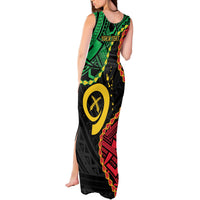 Personalised Vanuatu 44th Anniversary Tank Maxi Dress Tugeta Yumi Selebretem Indipendens Dei LT9 - Polynesian Pride
