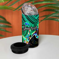 Personalised Aotearoa Papua Shell 4 in 1 Can Cooler Tumbler Maori Tribal Pattern LT9 - Polynesian Pride