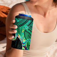 Personalised Aotearoa Papua Shell 4 in 1 Can Cooler Tumbler Maori Tribal Pattern LT9 - Polynesian Pride