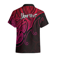 Custom Aotearoa Maori Koru Hawaiian Shirt Polynesian Pacific Tribal - Pink LT9 - Polynesian Pride
