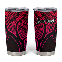 Personalised Aotearoa Papua Shell Tumbler Cup Pink Polynesian Pacific Tribal LT9 Pink - Polynesian Pride