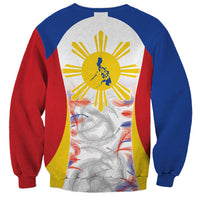Philippines Flag Day Sweatshirt Filipino Feather Pattern LT9 - Polynesian Pride