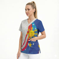 Philippines Flag Day Scrub Top Filipino Pride Shines Bright On Flag Day LT9 - Polynesian Pride