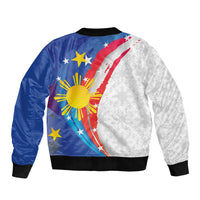 Philippines Flag Day Sleeve Zip Bomber Jacket Filipino Pride Shines Bright On Flag Day LT9 - Polynesian Pride