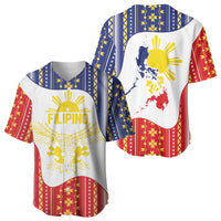 Philippines Flag Day Baseball Jersey Filipino Traditional Igorot Tribal Pattern LT9 - Polynesian Pride