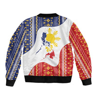 Philippines Flag Day Bomber Jacket Filipino Traditional Igorot Tribal Pattern LT9 - Polynesian Pride