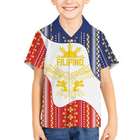Philippines Flag Day Kid Hawaiian Shirt Filipino Traditional Igorot Tribal Pattern LT9 Kid White - Polynesian Pride