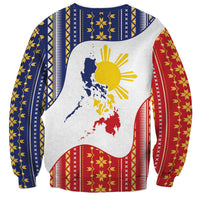 Philippines Flag Day Sweatshirt Filipino Traditional Igorot Tribal Pattern LT9 - Polynesian Pride