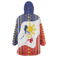 Philippines Flag Day Wearable Blanket Hoodie Filipino Traditional Igorot Tribal Pattern LT9 - Polynesian Pride