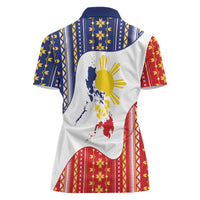 Philippines Flag Day Women Polo Shirt Filipino Traditional Igorot Tribal Pattern LT9 - Polynesian Pride