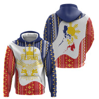 Philippines Flag Day Zip Hoodie Filipino Traditional Igorot Tribal Pattern LT9 - Polynesian Pride