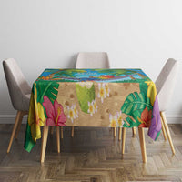 5 Oclock Somewhere Tablecloth Hawaii Parrots Cocktail Summer Beach Vibe - Polynesian Pride