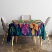 5 Oclock Somewhere Personalized Tablecloth Hawaii Parrots Plumeria Summer Vibe - Polynesian Pride