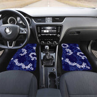 Mokihana Maile and Ilima Leis Car Mats Uliuli Hawaiian Tapa Quilt Pattern - Polynesian Pride