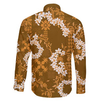 Mokihana Maile and Ilima Leis Family Matching Summer Maxi Dress and Hawaiian Shirt Alani Hawaiian Tapa Quilt Pattern - Polynesian Pride