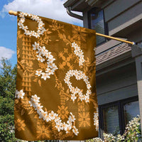 Mokihana Maile and Ilima Leis Garden Flag Alani Hawaiian Tapa Quilt Pattern - Polynesian Pride
